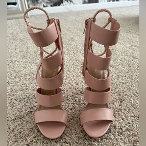Blush pink Aldo heels - never worn